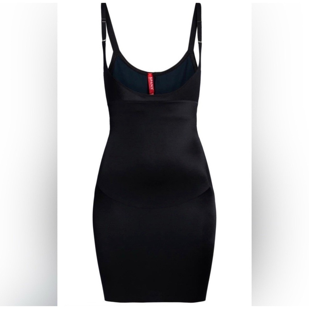 Spanx SmartGrip Women's Black Open-Bust Shaping Slip Adjustable Straps Sz Small - Picture 1 of 10